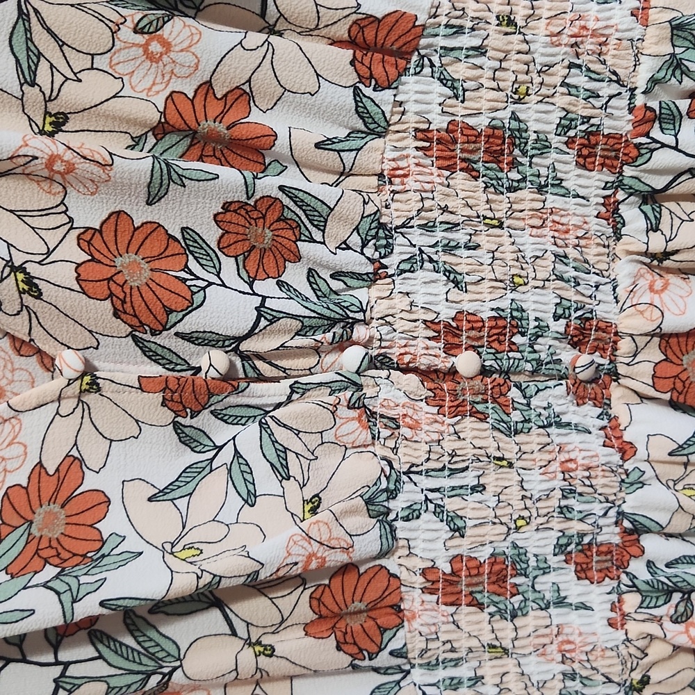 As U Wish Floral Dress size Large - Picture 3 of 6